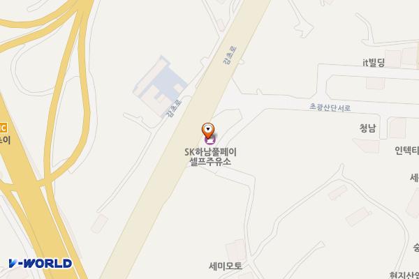 SC에너지(주)하남풀페이주유소 위치 지도 — 경기도 하남시 감초로 176 (초이동)