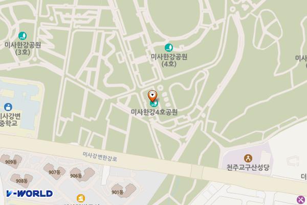 미사한강4호공원 위치 지도 — 경기도 하남시 미사강변한강로 111
