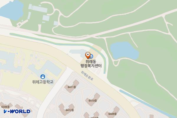위례동행정복지센터 2층 위치 지도 — 경기도 하남시 위례순환로 310
