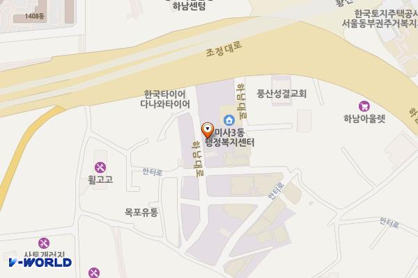 하남수산물시장 E4동(1F) 위치 지도 — 경기도 하남시 하남대로 1043-17