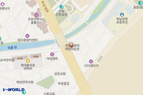 하남시평생학습관 화장실(4층) 위치 지도 — 경기도 하남시 하남대로 732