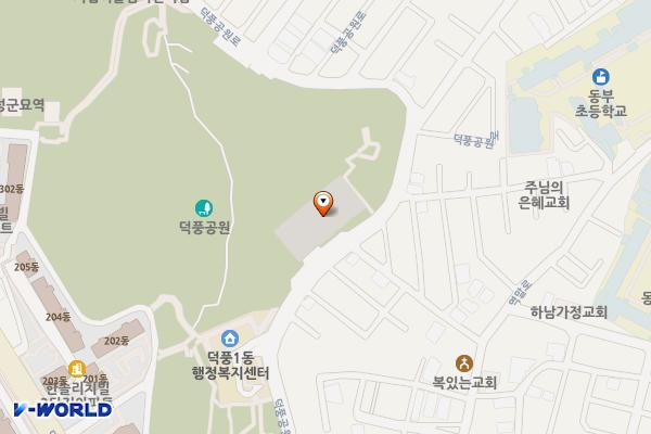 덕풍제2공영주차장 B3층 위치 지도 — 경기도 하남시 덕풍공원로 100