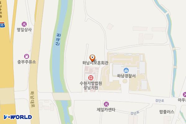 보훈회관 화장실 위치 지도 — 경기도 하남시 검단로19번길 23