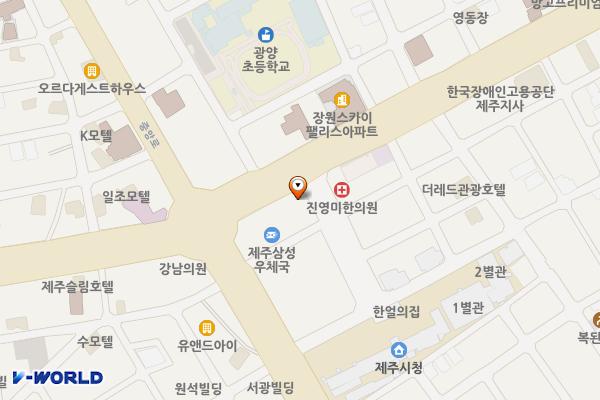 시청 앞 위치 지도 — 제주특별자치도 제주시 동광로 8