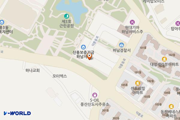 리치플러스 하남센터(1F) 위치 지도 — 경기도 하남시 덕풍동로 111-15