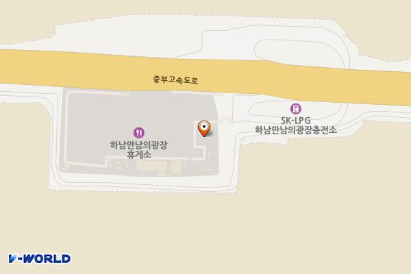 하남만남주유소/충전소 위치 지도 — 경기도 하남시 중부고속도로 117-1 (천현동)