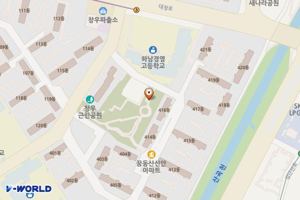 신장 근린제2호공원 위치 지도 — 경기도 하남시 대청로116번길 41