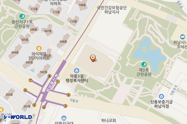 하남이마트 화장실(1층) 위치 지도 — 경기도 하남시 덕풍서로 70