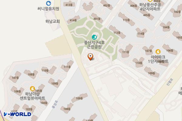 하남역사박물관 화장실(2층) 위치 지도 — 경기도 하남시 덕풍동로 30