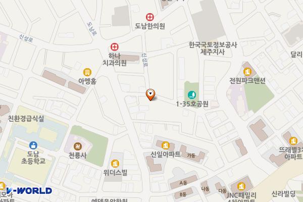 도남로9길 6, 도남동 89-13 위치 지도 — 제주특별자치도 제주시 도남로9길 6