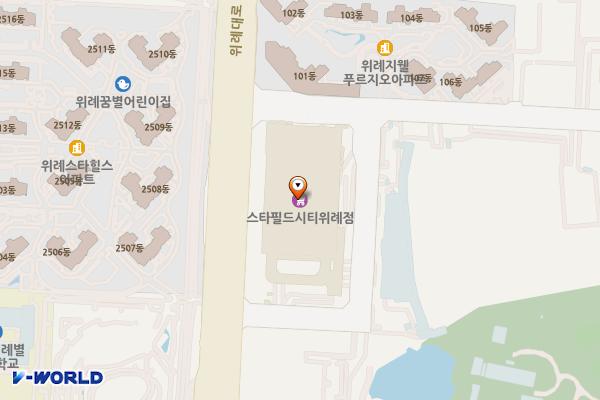 스타필드시티위례점 화장실 (지하4층) 위치 지도 — 경기도 하남시 위례대로 200