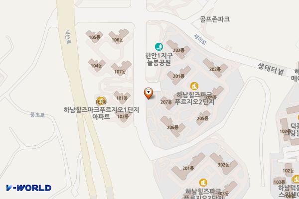 세미도서관 3층 위치 지도 — 경기도 하남시 세미로 1길 15