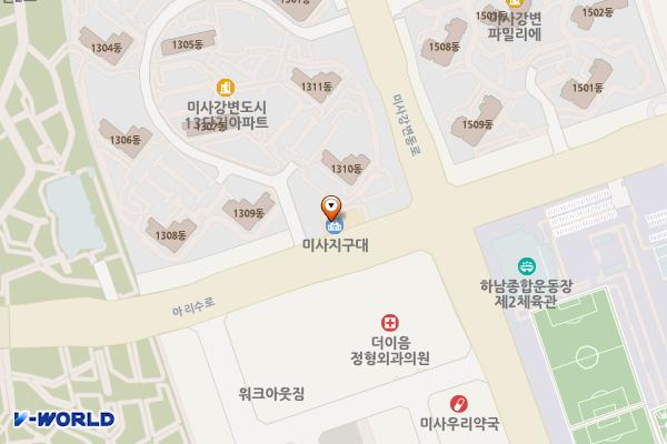 미사파출소 화장실 위치 지도 — 경기도 하남시 아리수로 567