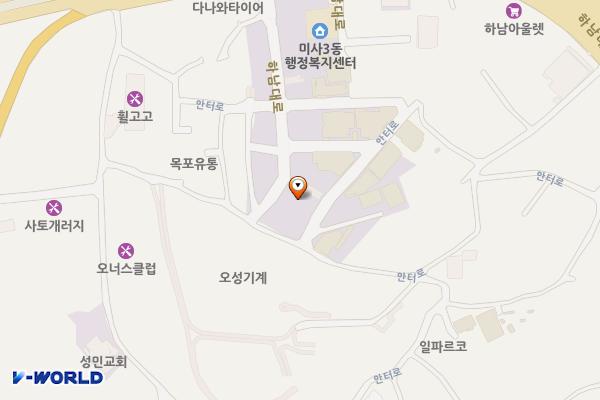 하남수산물시장 A3동(1F) 위치 지도 — 경기도 하남시 하남대로 1043-39