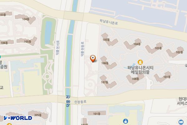 덕풍수변공원 위치 지도 — 경기도 하남시 덕풍천동로 40