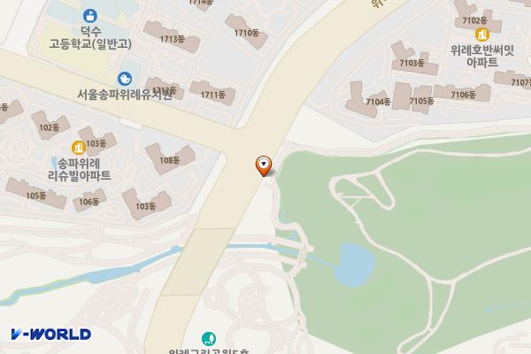 위례근린5호공원 위치 지도 — 경기도 하남시 위례대로 248