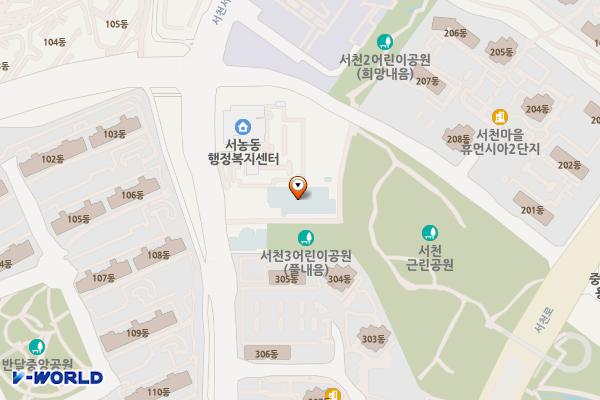 서농도서관 개방화장실 위치 지도 — 경기도 용인시 기흥구 서천서로 83