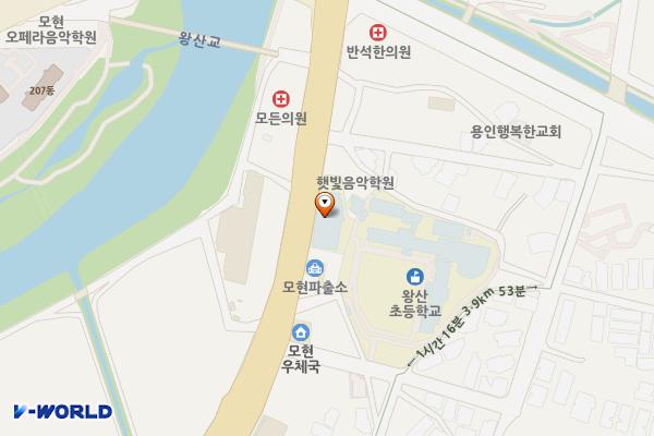 모현도서관 개방화장실 위치 지도 — 경기도 용인시 처인구 모현읍 백옥대로 2378, 모현도서관