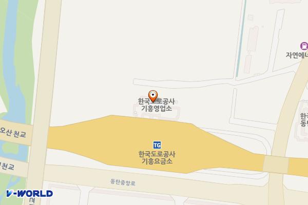 기흥동탄영업소 위치 지도 — 경기도 용인시 기흥구 경부고속도로 387