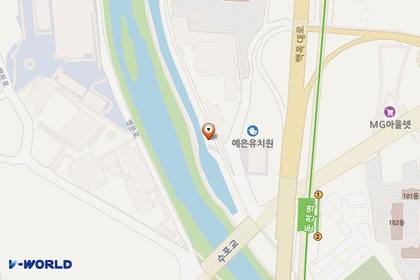 경안천 둔전생태공원 공중화장실 위치 지도 — 경기도 용인시 처인구 포곡읍 포곡로61번길 9-3