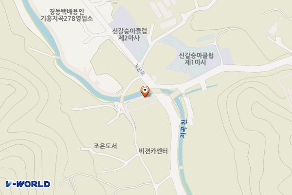 지곡천 산책로 공중화장실 위치 지도 — 경기도 용인시 기흥구 지삼로198번길 7 (지곡동)