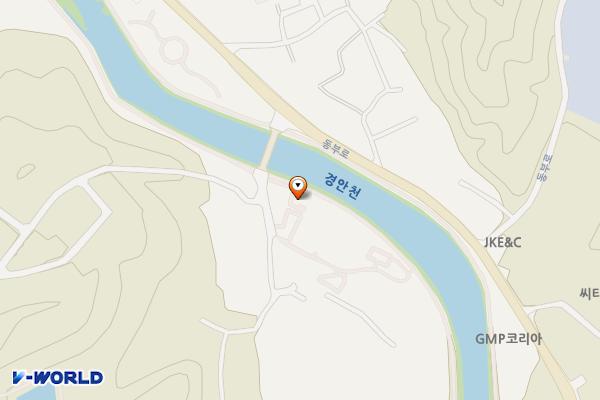 경안천 삼삼마을 건강공원 공중화장실 위치 지도 — 경기도 용인시 처인구 경안천자전거1길 607
