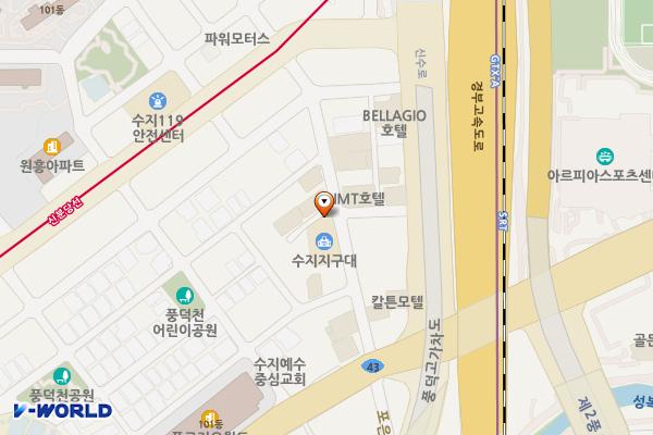 용인서부경찰서 수지지구대 개방화장실 위치 지도 — 경기도 용인시 수지구 풍덕천로190번길 18, 수지지구대 (풍덕천동)