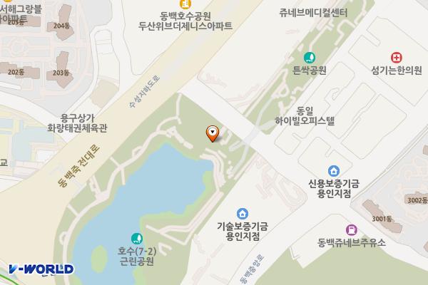 동백호수공원(이마트) 공중화장실 위치 지도 — 경기도 용인시 기흥구 동백5로 12