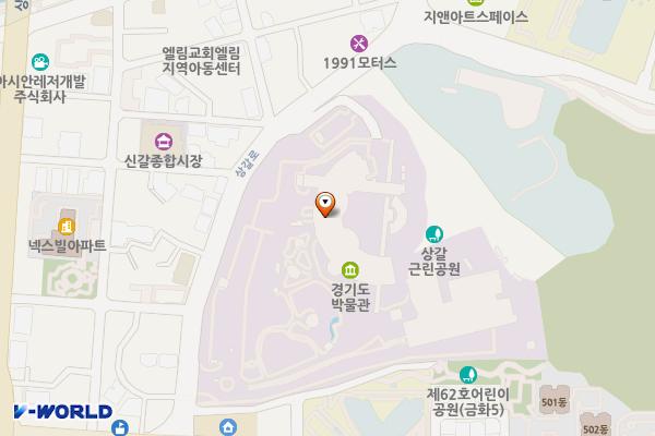경기도어린이박물관 개방화장실 위치 지도 — 경기도 용인시 기흥구 상갈로 6