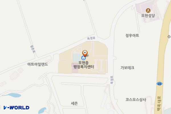 모현읍 행정복지센터 개방화장실 위치 지도 — 경기도 용인시 처인구 모현읍 독점로 31-6, 모현읍행정복지센터