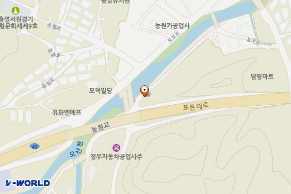 능원게이트볼장 공중화장실 위치 지도 — 경기도 용인시 처인구 모현읍 능원로 5