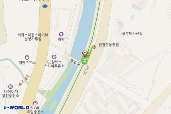 용인경전철 고진역 개방화장실 위치 지도 — 경기도 용인시 처인구 경안천로 141, 고진역 (유방동)