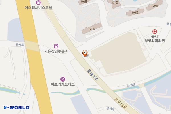 기흥동게이트볼장 공중화장실 위치 지도 — 경기도 용인시 기흥구 탑실로 4 (공세동)