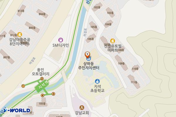상하동 행정복지센터 개방화장실 위치 지도 — 경기도 용인시 기흥구 어정로 62-23, 상하동행정복지센터 (상하동)