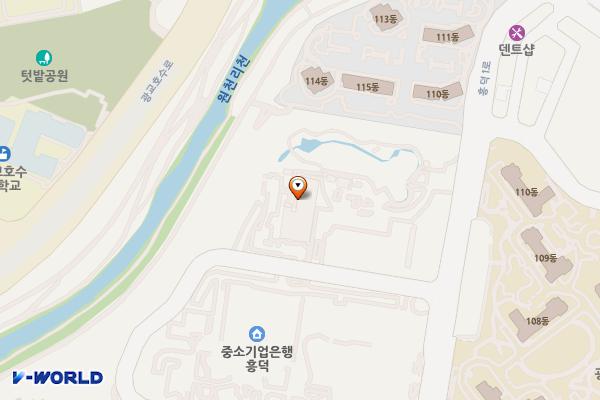 영덕레스피아 공중화장실 위치 지도 — 경기도 용인시 기흥구 흥덕1로 43 (영덕동)
