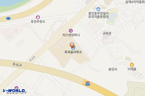 포곡읍 행정복지센터 개방화장실 위치 지도 — 경기도 용인시 처인구 포곡읍 포곡로 258