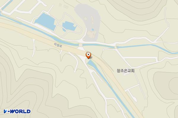 묵리거문정소하천 공중화장실 위치 지도 — 경기도 용인시 처인구 이동읍 이원로 642