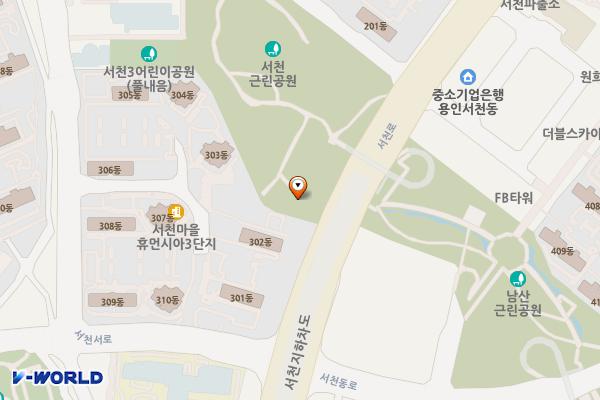 서천근린공원 공중화장실 위치 지도 — 경기도 용인시 기흥구 서천로128번길 3 (농서동)