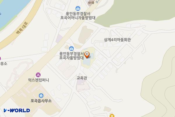 포곡도서관 개방화장실 위치 지도 — 경기도 용인시 처인구 포곡읍 포곡로278번길 8 (삼계리, 포곡도서관)