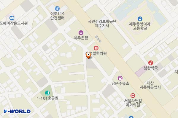 이도이동 2008-1 위치 지도 — 제주특별자치도 제주시 이도이동 2008-1