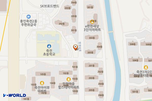 중앙프라자 개방화장실 위치 지도 — 경기도 용인시 수지구 탄천상로 19