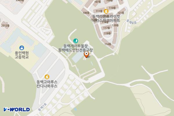 동백산오름공원테니스장 공중화장실 위치 지도 — 경기도 용인시 기흥구 동백7로 129 (동백동)