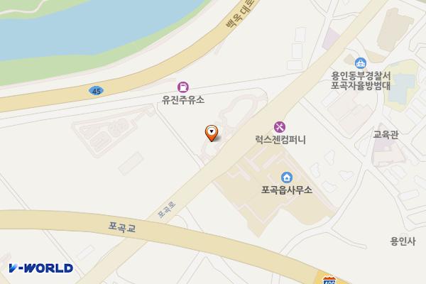 포곡 도시숲 공중화장실 위치 지도 — 경기도 용인시 처인구 포곡읍 포곡로 255