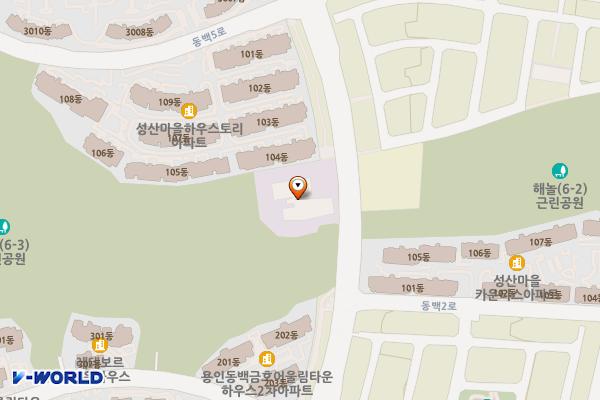 용인시박물관 공중화장실 위치 지도 — 경기도 용인시 기흥구 동백3로 79 (중동)