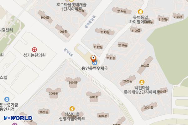 용인동백우체국 개방화장실 위치 지도 — 경기도 용인시 기흥구 동백6로 39, 용인동백우체국 (중동)