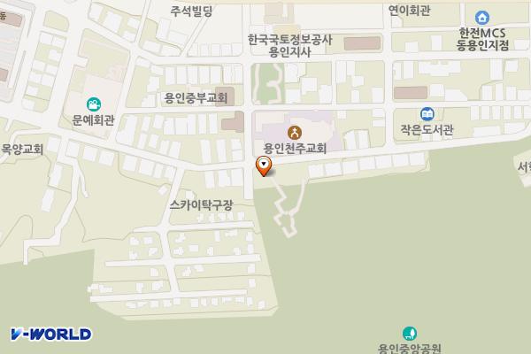 용인중앙공원(생태체험) 공중화장실 위치 지도 — 경기도 용인시 처인구 김량장동 379