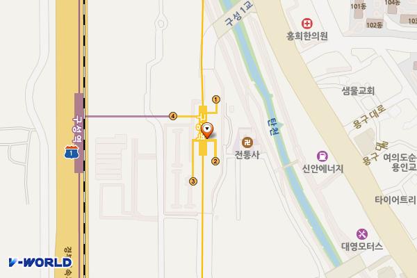 구성역 개방화장실 위치 지도 — 경기도 용인시 기흥구 용구대로 2403