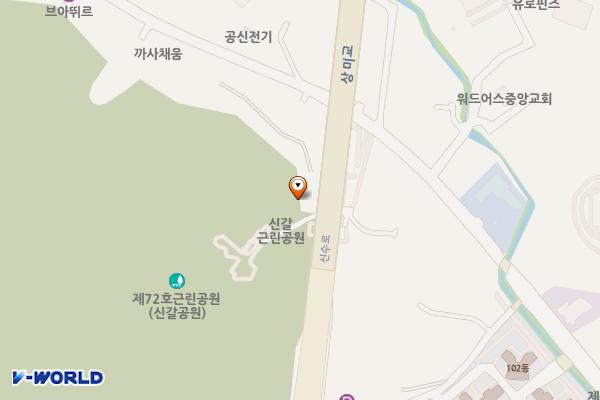 신갈동게이트볼장 공중화장실 위치 지도 — 경기도 용인시 기흥구 신정로41번길 59-1 (신갈동)