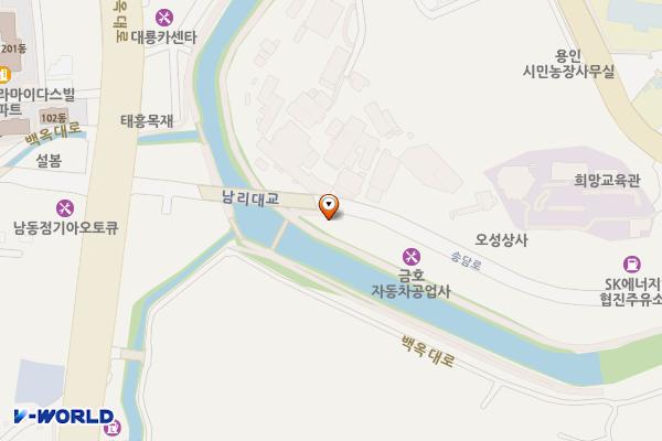 경안천 마평동 공중화장실 위치 지도 — 경기도 용인시 처인구 송담로 18 (마평동)