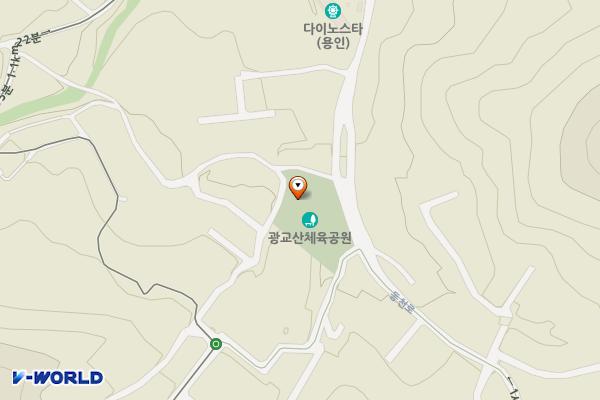 광교산 체육공원 공중화장실 위치 지도 — 경기도 용인시 수지구 동천로 557